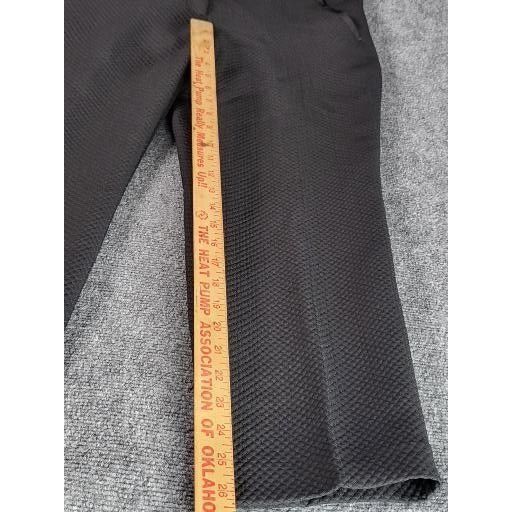 Ann Taylor Ann Taylor Loft Marisa Cropped Pants Women Sz 12 Black Pleat Size 34" / US 12 / IT 48 - 3 Thumbnail