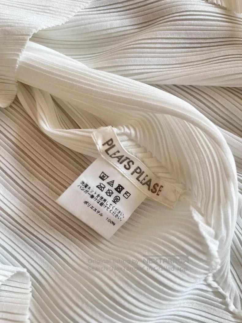 Issey Miyake Issey Miyake Asymmetrical 3/4 Sleeve Midi Top Size L / US 10 / IT 46 - 7 Thumbnail