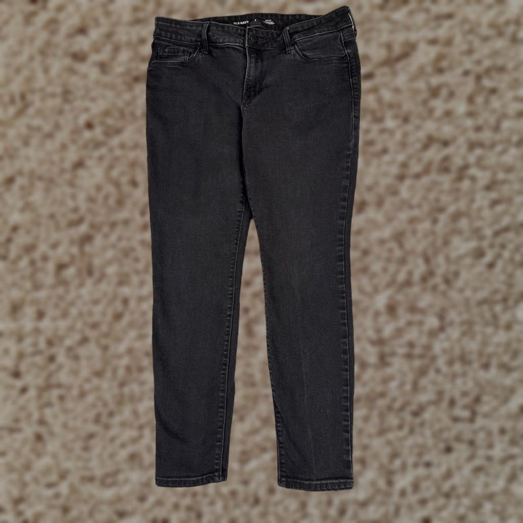 Old Navy VINTAGE? No — Old Navy Jeans Skinny Denim 5-Pocket Mid Rise Black Women’s 12 Regular 32x25 Cotton Blend 90s Retro Designer Womens Jeans Size 34" / US 12 / IT 48 - 1 Thumbnail