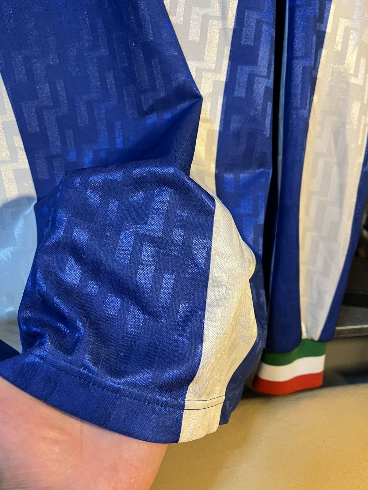 Nike × Vintage Rare Vintage 1995-1996 Nike Italy Training Soccer Jersey Size US L / EU 52-54 / 3 - 9 Thumbnail