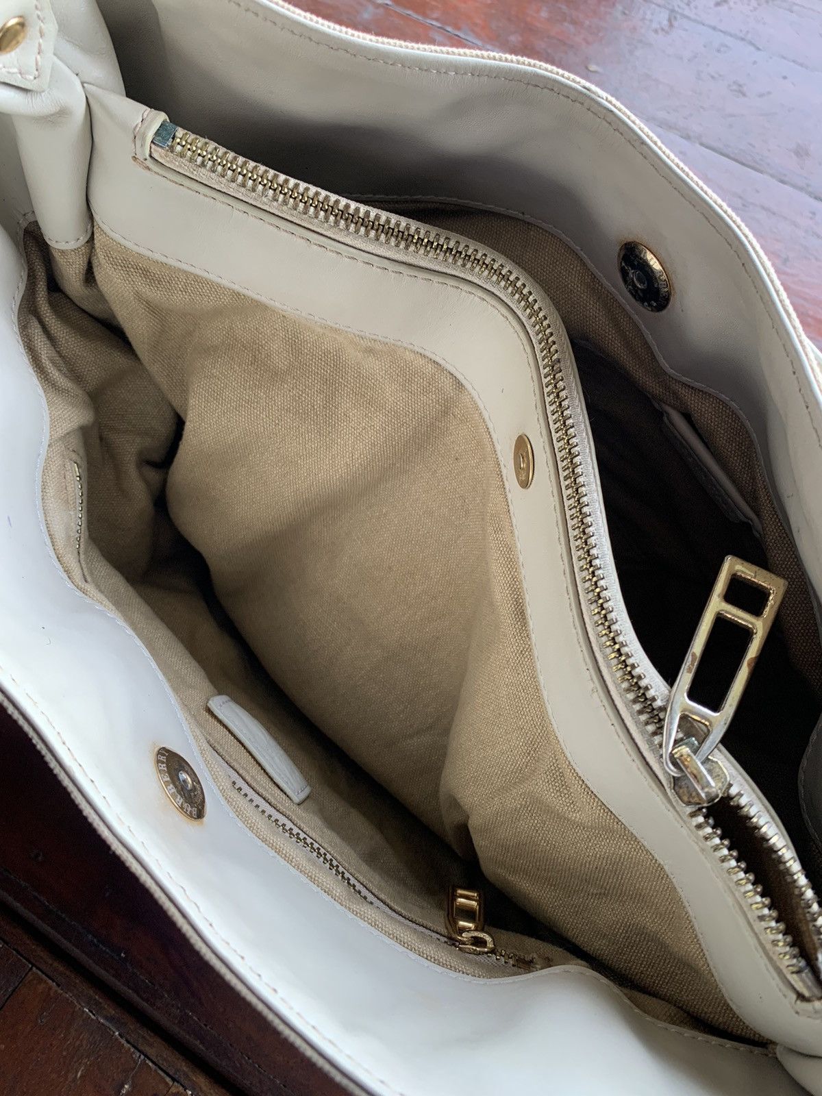 Burberry Burberry prorsum handbag leather canvas Size ONE SIZE - 5 Thumbnail