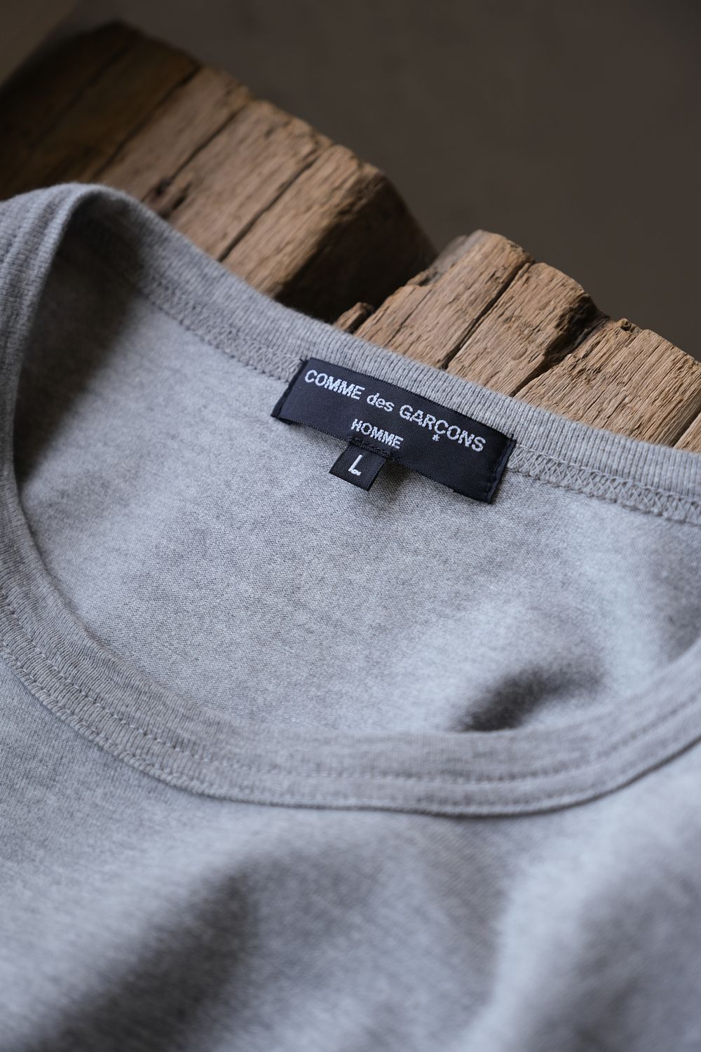 Comme des Garcons Homme Comme Des Garcons Homme Cotton Jersey Pocket T-Shirt Gery Size US L / EU 52-54 / 3 - 5 Thumbnail