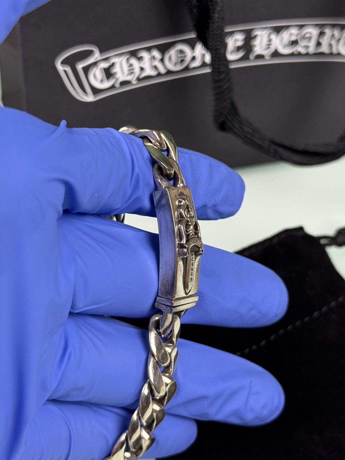 Chrome Hearts Chrome Hearts Small Dagger ID Bracelet 7in .925 Silver Size ONE SIZE - 10 Thumbnail