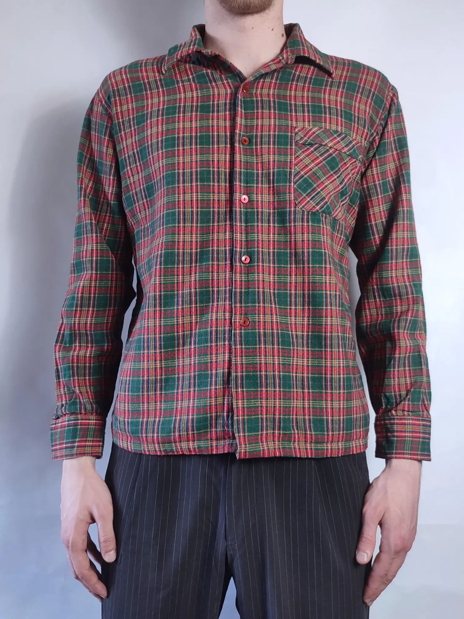Flannel Vintage Wool 70's Admiral flannel shirt Size US S / EU 44-46 / 1 - 2 Thumbnail