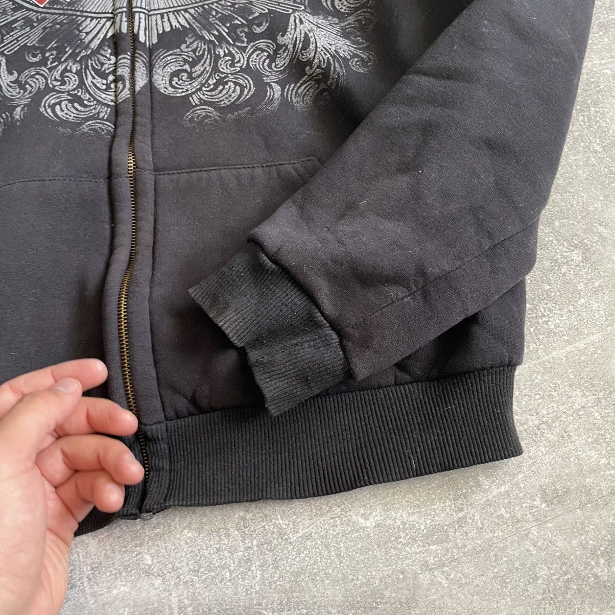 Band Tees 1990s Faded AC DC hoodie rock zip hooded glamour chrome punk Size US S / EU 44-46 / 1 - 4 Thumbnail