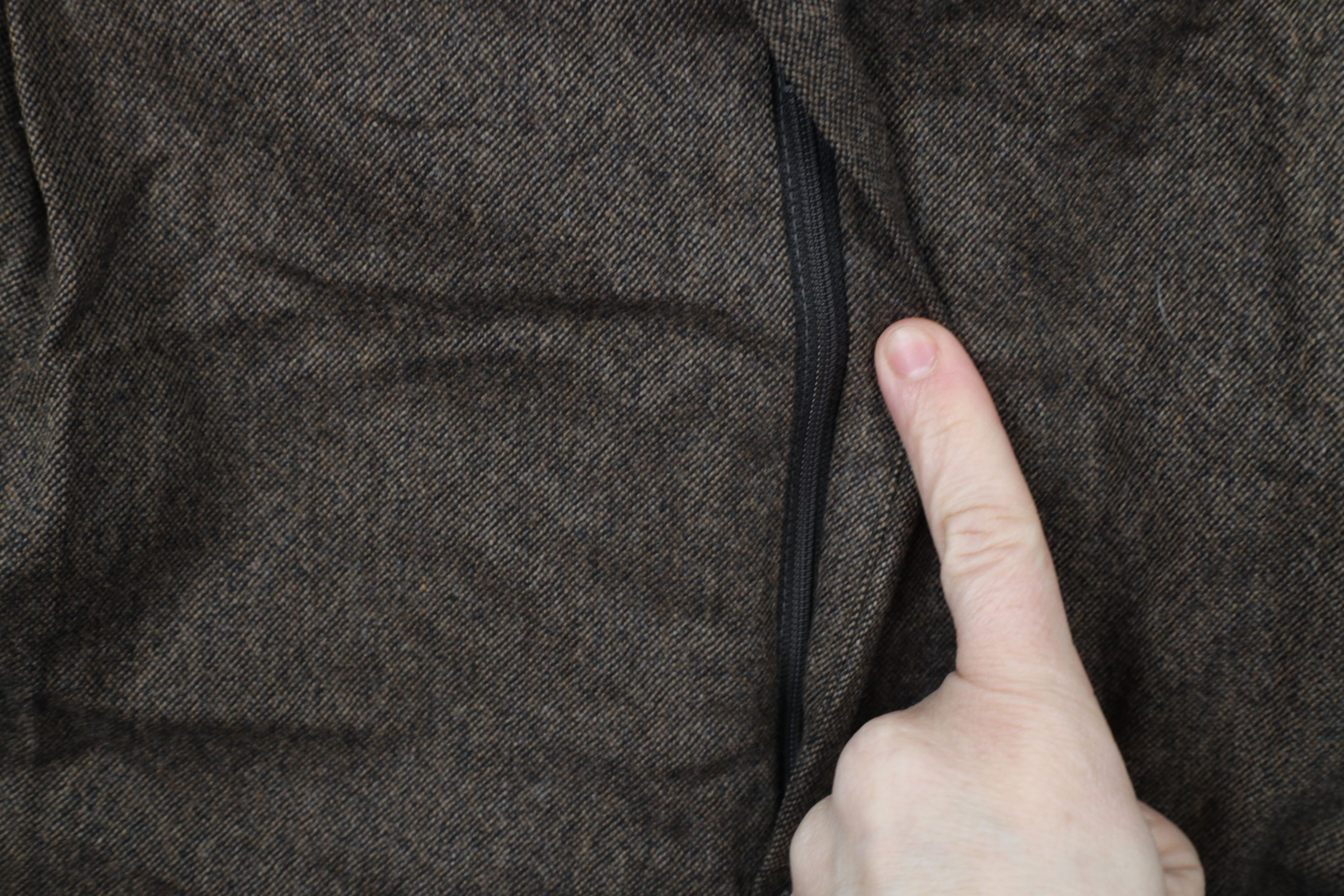 Vintage Vintage 90s Streetwear Wool Cashmere Tweed Chino Pants Brown Size US 44 / EU 60 - 5 Thumbnail