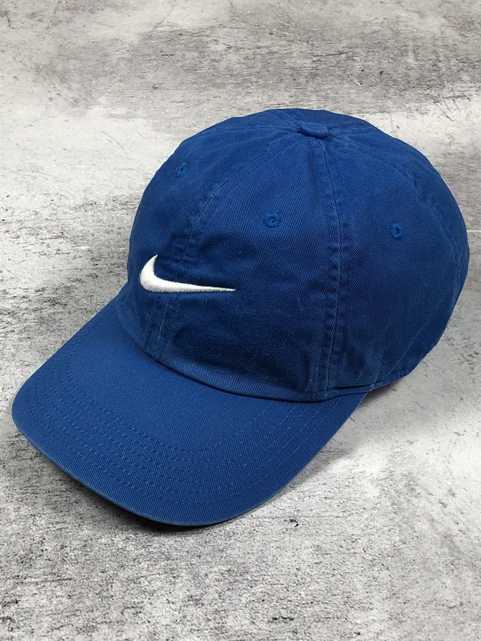 Nike Y2K Vintage Nike Swoosh Centre Logo Blue Cap hype Size ONE SIZE - 1 Thumbnail