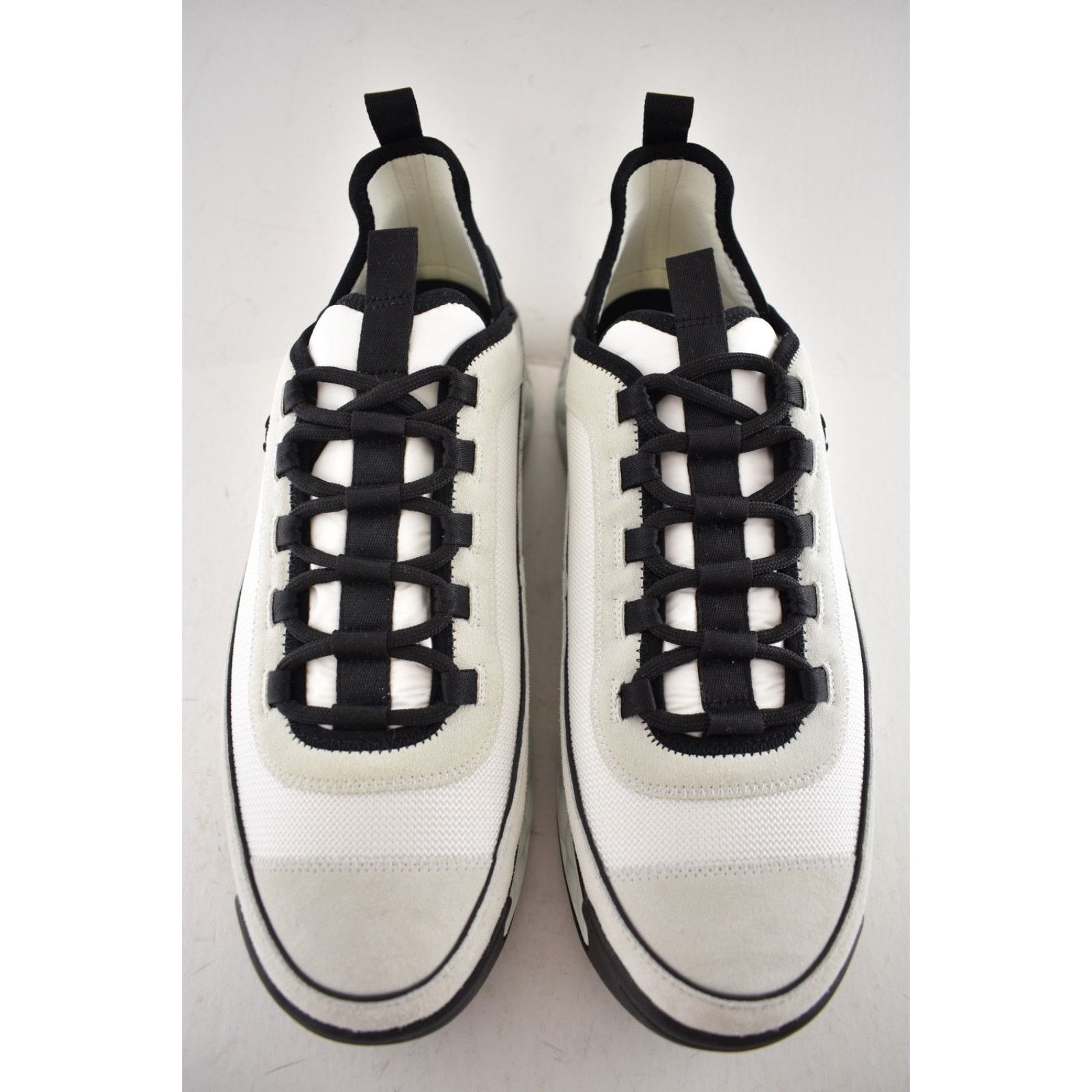 Chanel Mens White Grey Black CC Logo Low Top Trainer Sneaker 11 Size US 11 / EU 44 - 9 Thumbnail