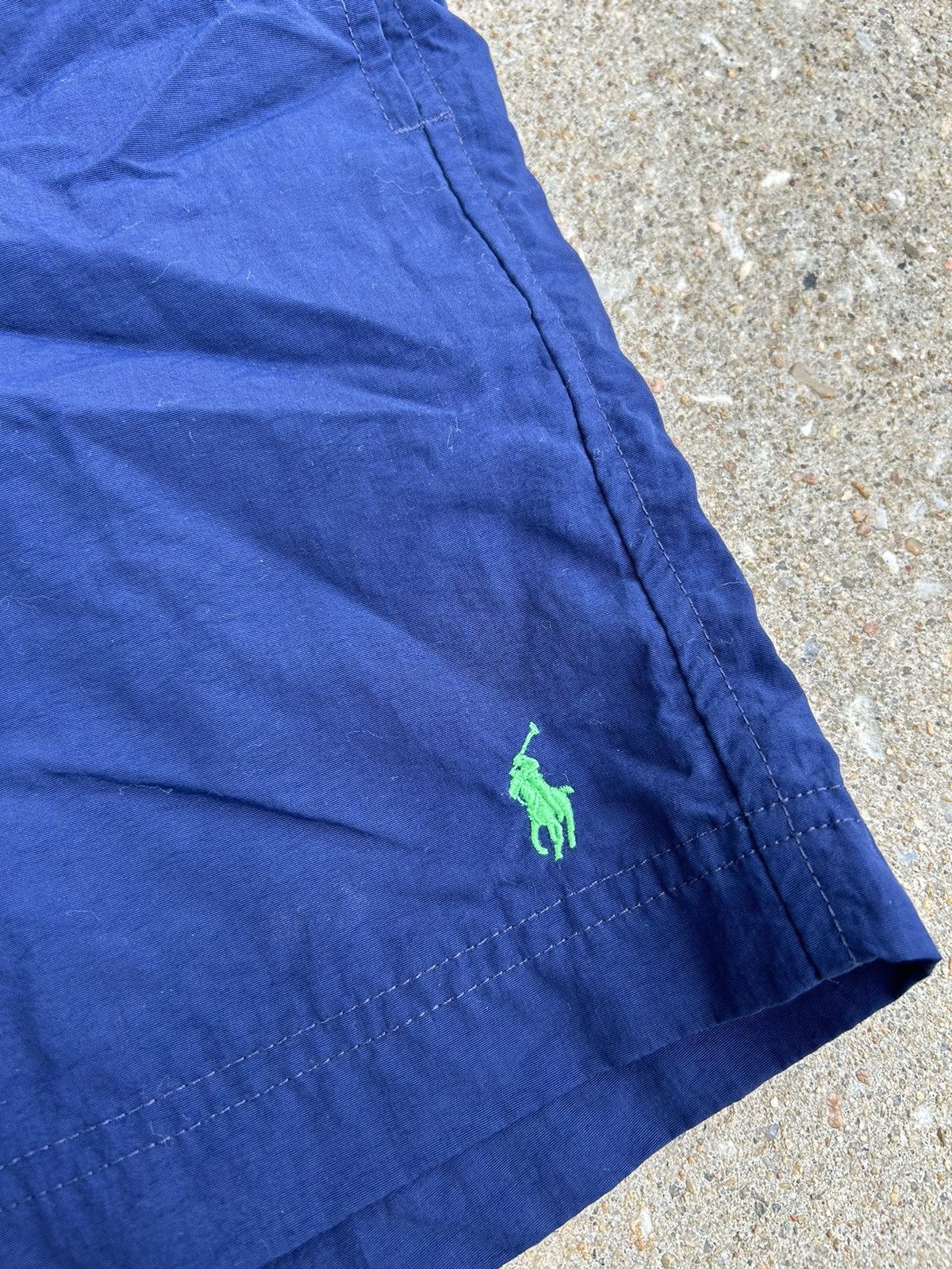 Polo Ralph Lauren Vintage 90s Polo Ralph Lauren Navy Swim Trunks Size US 36 / EU 52 - 2 Thumbnail