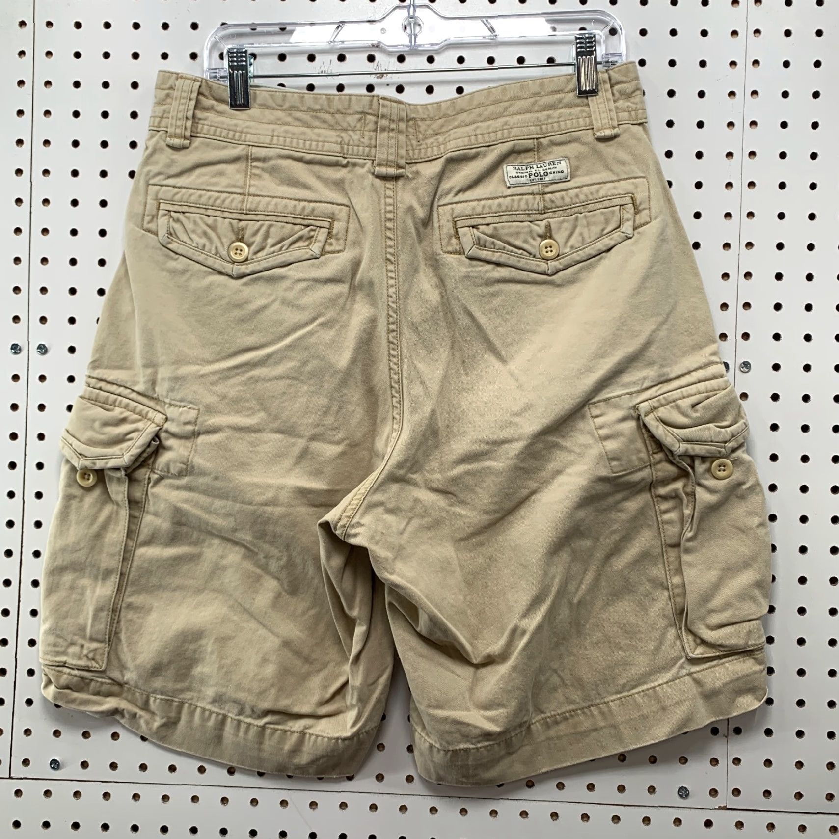 Polo Ralph Lauren Polo Ralph Lauren Cargo Shorts Mens Regular 33 Brown Canvas 10 Inseam Casuals Mens Size US XS / EU 42 / 0 - 7 Thumbnail