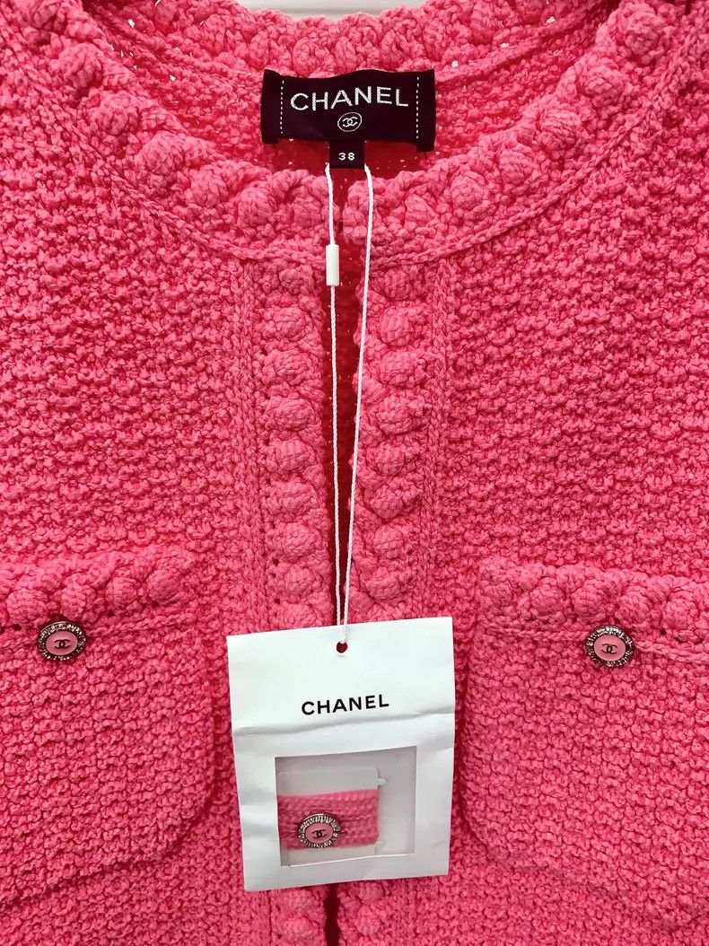 Chanel Chanel Watermelon red knitted vest Size XS / US 0-2 / IT 36-38 - 3 Thumbnail