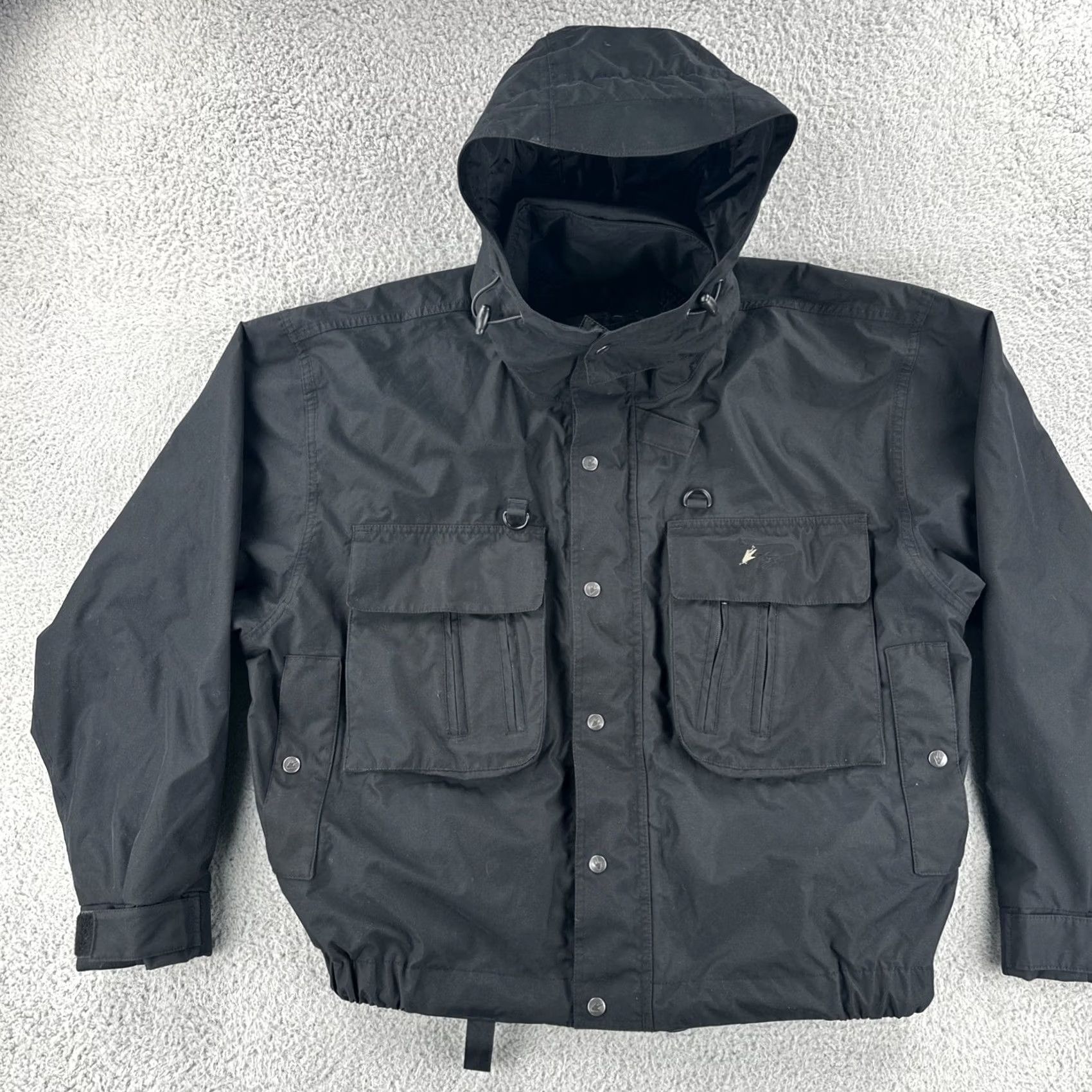 Vintage Frogg Toggs Jacket Full Zip Waterproof Black XL Men Rain Coat Hiking Outdoor Gear Size US XL / EU 56 / 4 - 3 Thumbnail