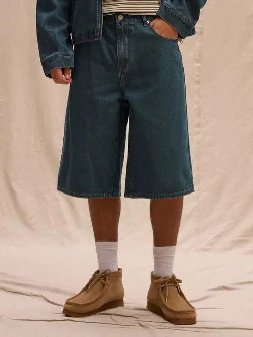 Jean × Vintage Vintage RETRO 90s denim jeans jorts shorts Size US 32 / EU 48 - 3 Thumbnail