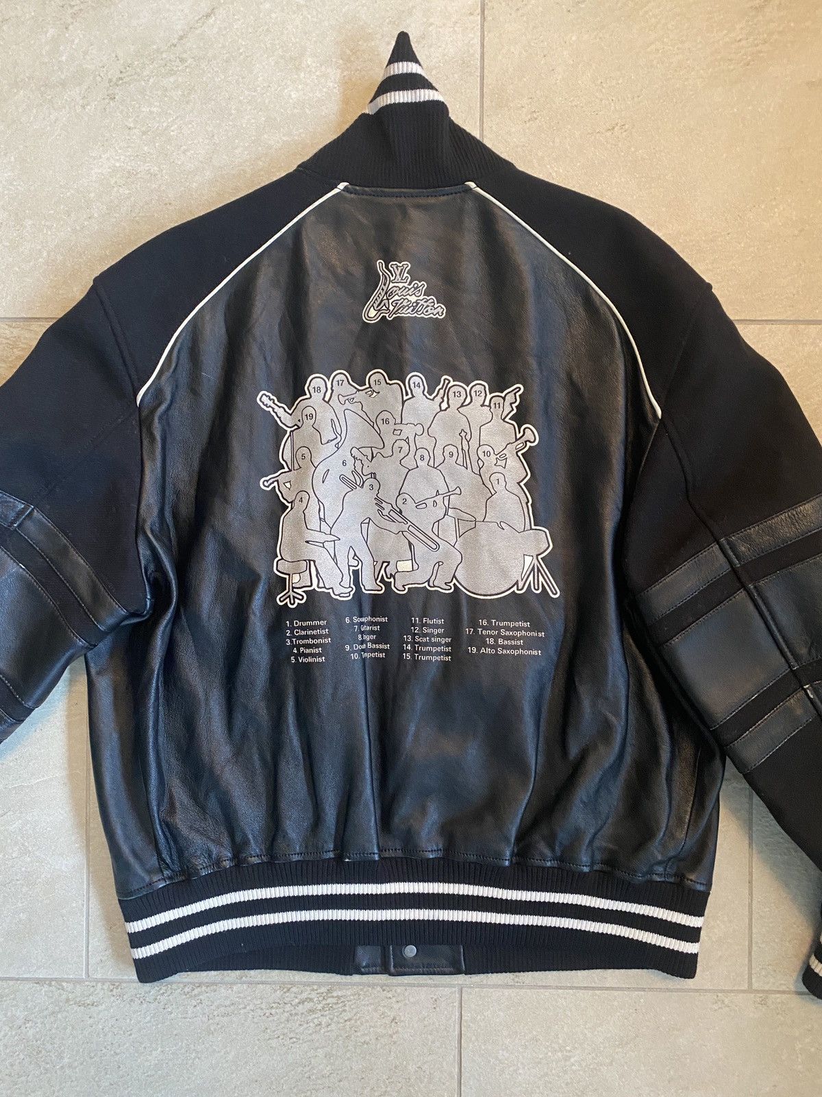 Louis Vuitton Louis Vuitton Black Musical Varsity Jacket Size US XL / EU 56 / 4 - 21 Thumbnail
