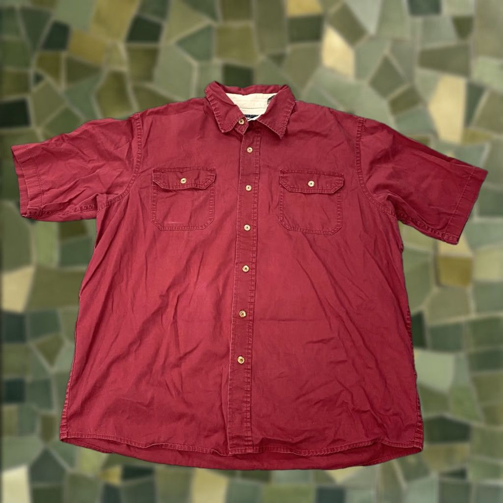 Wrangler VINTAGE Wrangler Red Button-Up Shirt Men's Large Cotton Casual Workwear Size US L / EU 52-54 / 3 - 1 Thumbnail