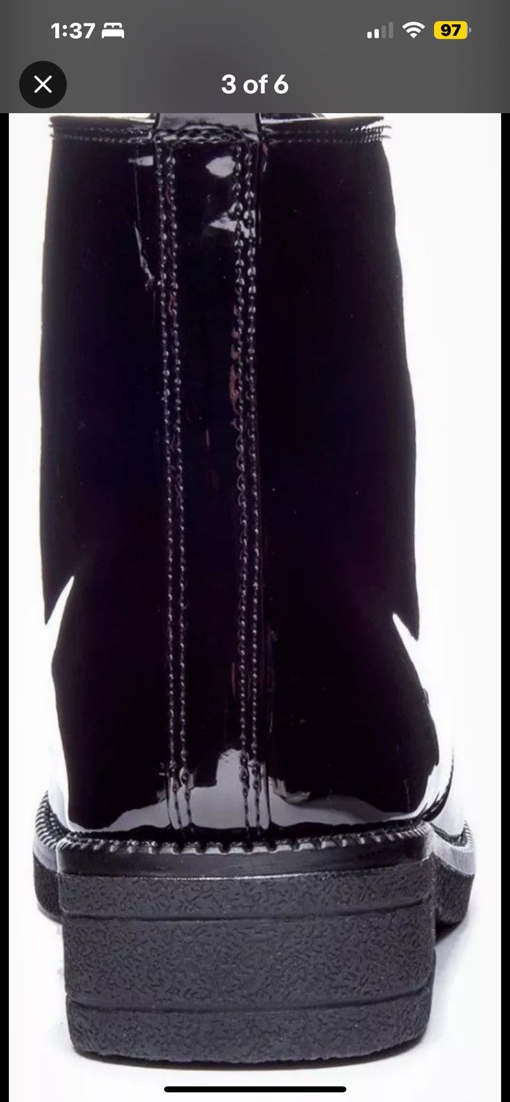 Cold Laundry NEW DIRTY LAUNDRY STEFAN PATENT LEATHER BLACK BOOTS Size 9.5 Size US 9.5 / IT 39.5 - 3 Thumbnail