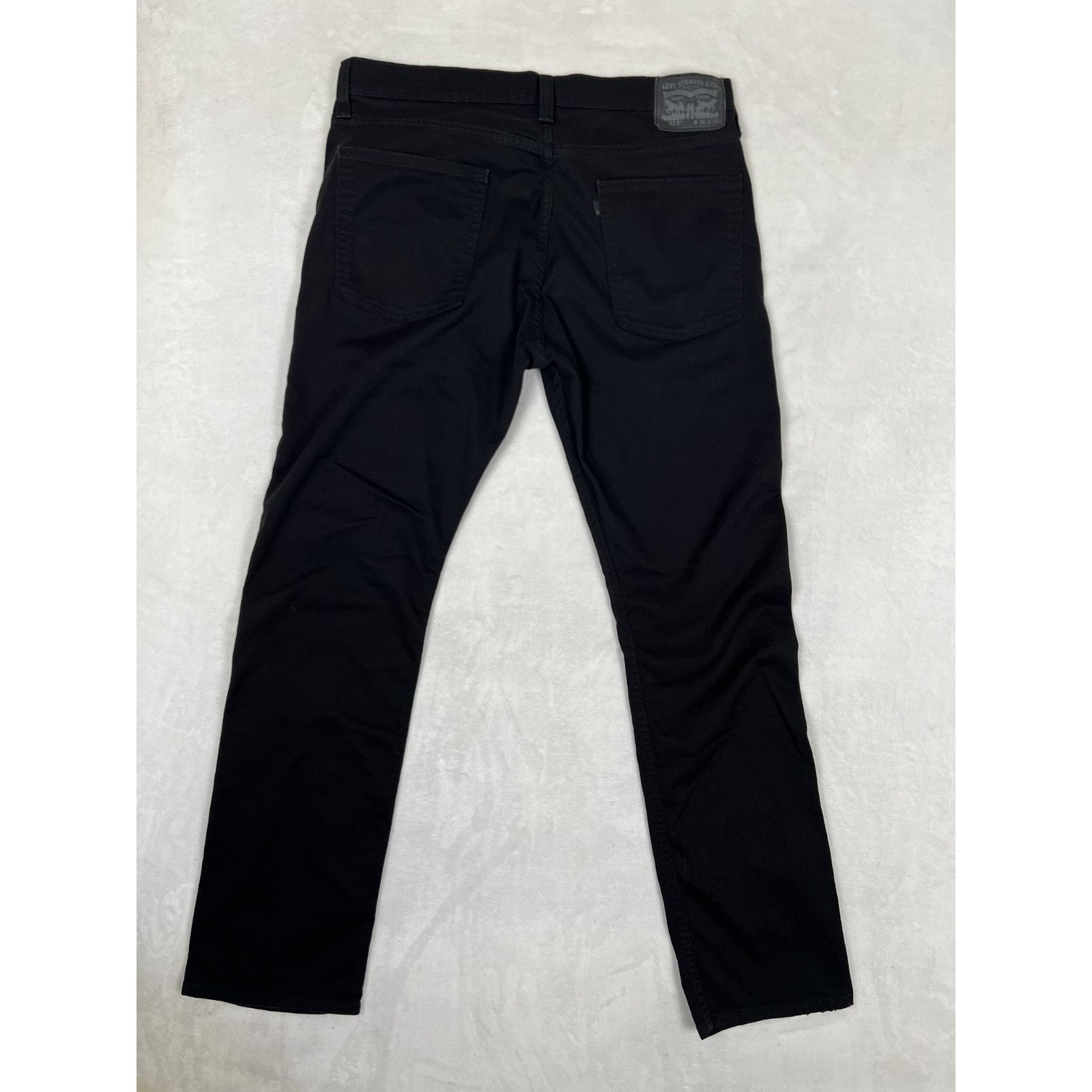 Levi's Levi’s 513 Black Denim Jeans Size 36x34 Straight Faded Size US 36 / EU 52 - 5 Thumbnail