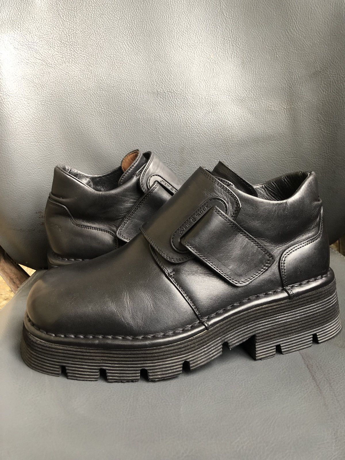 New Rock New Rock Black Leather Women’s Shoes Size 39 Made In 🇪🇸 Size US 8.5 / IT 38.5 - 8 Thumbnail