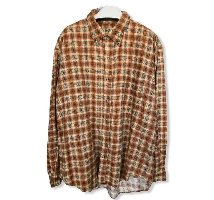 KANSAI Yamamoto Plaid Tartan Flannel Shirt 👕