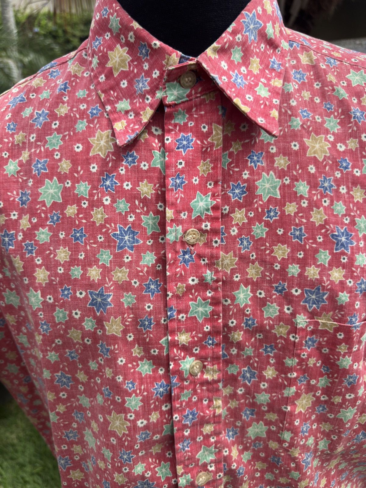 Reyn Spooner PreOwned Reyn Spooner Hawaiian Print Red Full Button Men's L Size US L / EU 52-54 / 3 - 3 Thumbnail