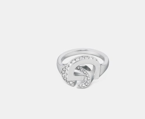 Dior o1w1db11224 Size: OS / CD Lock Ring in Silver Size ONE SIZE - 3 Thumbnail
