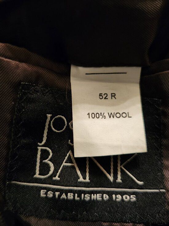 Jos. A. Bank jos.a.bank men's 100%wool sport coat blazer jacket 52R Size 52R - 5 Thumbnail