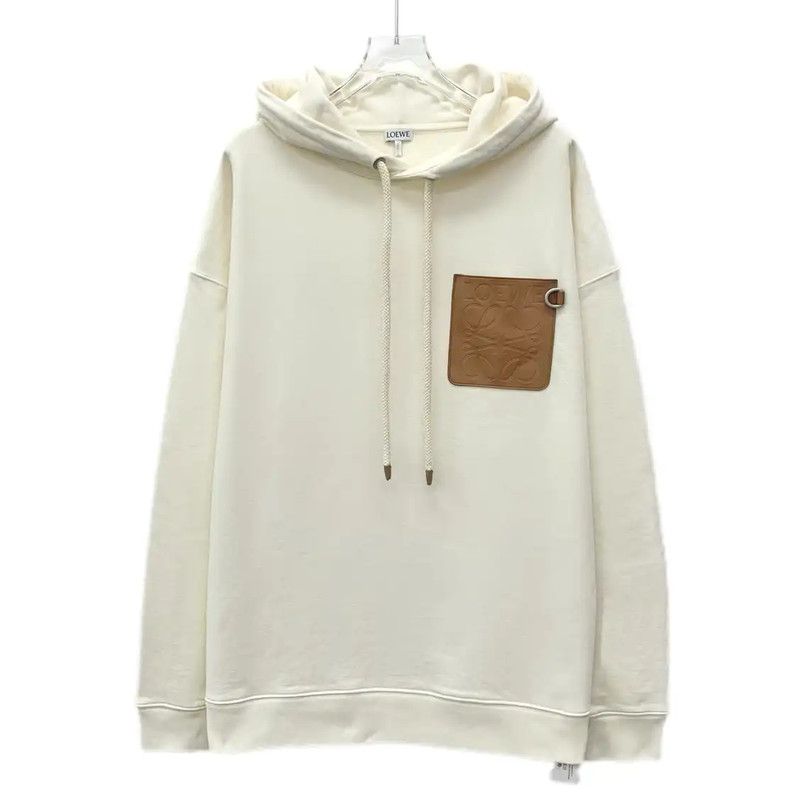 Loewe Loewe Beige Cotton Women's Hoodie 0089 Size S / US 4 / IT 40 - 1 Thumbnail