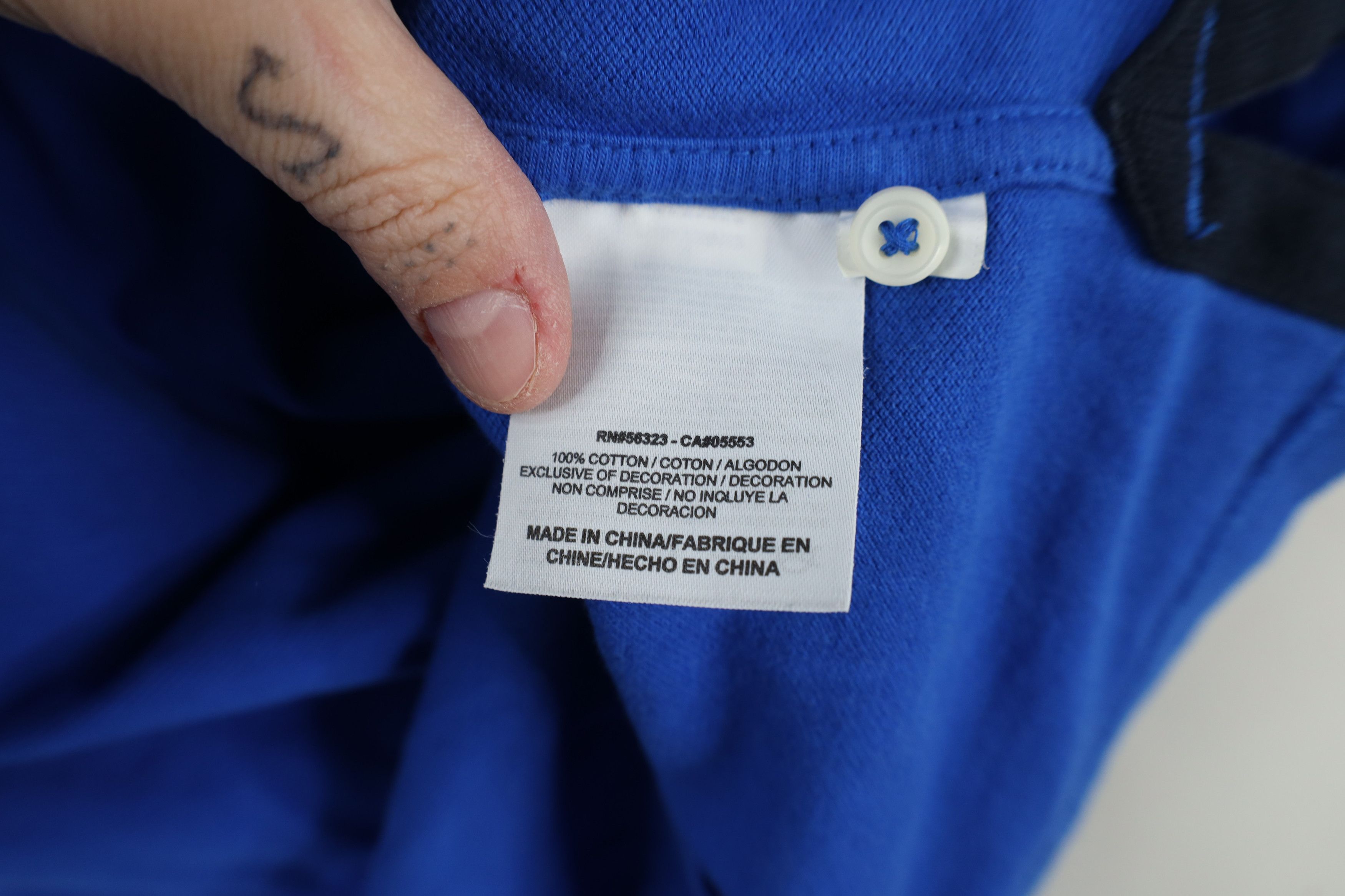 Nike × Vintage Vintage Nike Sportswear Max 90 Collared Golf Polo Shirt Blue Size US XL / EU 56 / 4 - 10 Thumbnail