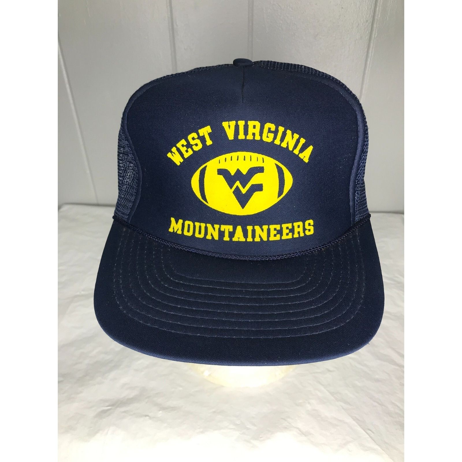 Vintage Vintage West Virginia Mountaineers Hat Cap Snapback Mesh Foa Size ONE SIZE - 1 Thumbnail