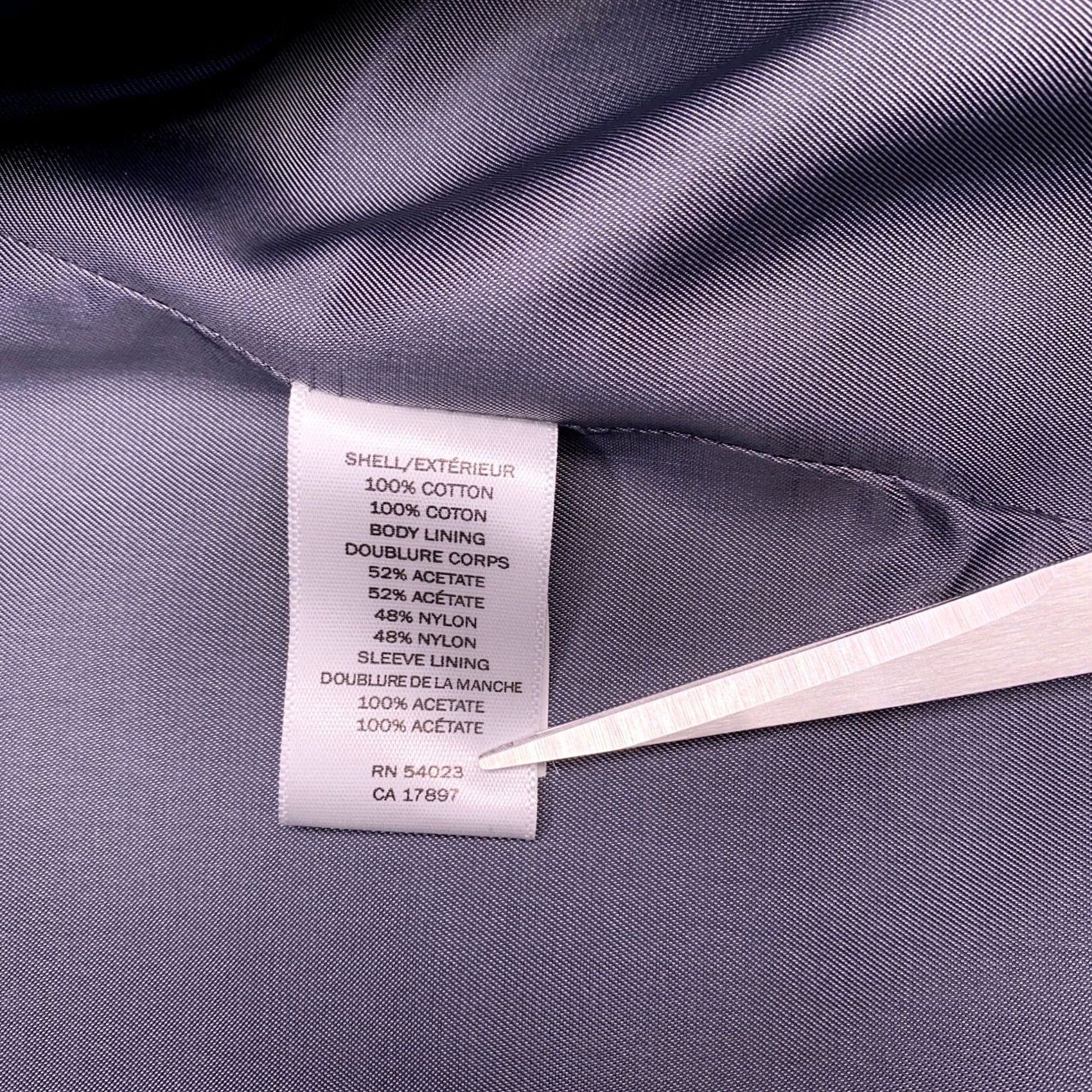 Banana Republic Banana Republic Sport Coat Blazer 44R Striped Blue Notch Lapel Slim Single-Breasted Two-Button Regular Mens Size 44R - 6 Thumbnail