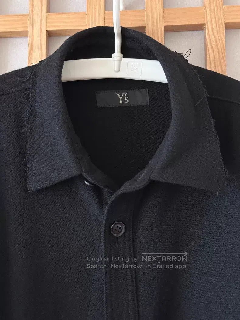 Yohji Yamamoto Yohji Yamamoto Solid Black Long Shirt Size US M / EU 48-50 / 2 - 5 Thumbnail