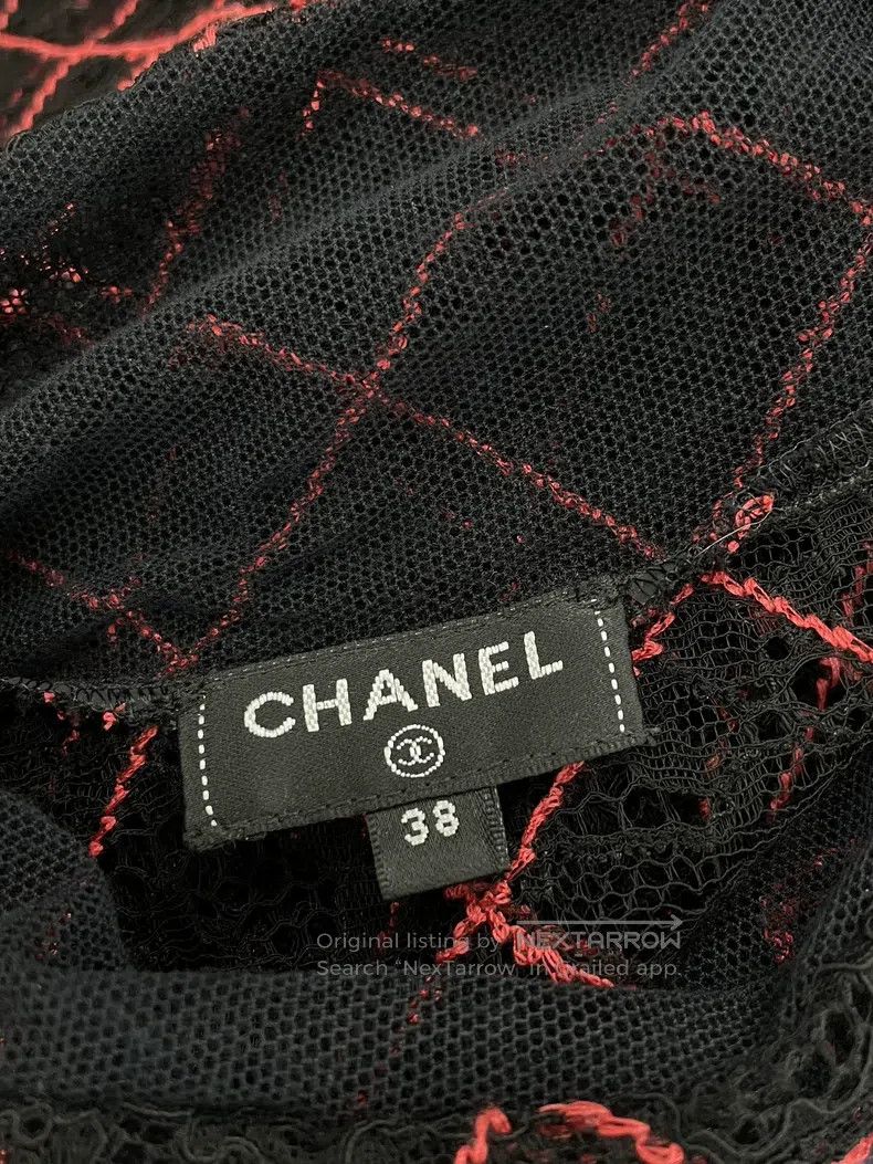 Chanel Chanel Forest Series Red Heavy Industry Lace Twill Pattern Size XS / US 0-2 / IT 36-38 - 5 Thumbnail
