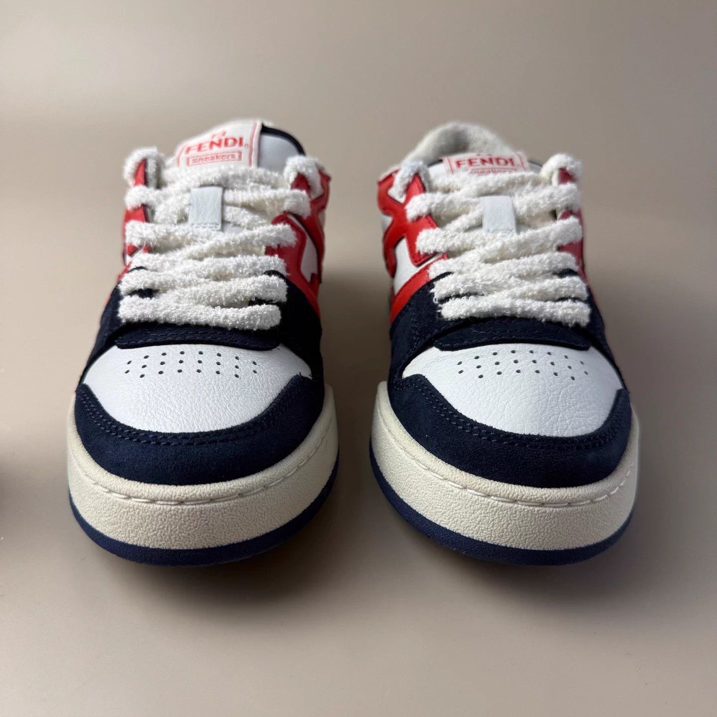 Fendi Fendi Match blue red embossed sneakers 36 98 new perfect Size US 5 / IT 35 - 2 Thumbnail