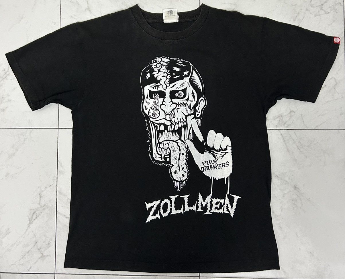 Japanese Brand VINTAGE PUNK DRUNKERS PUSHEAD DESIGN RARE Size US XL / EU 56 / 4 - 1 Thumbnail