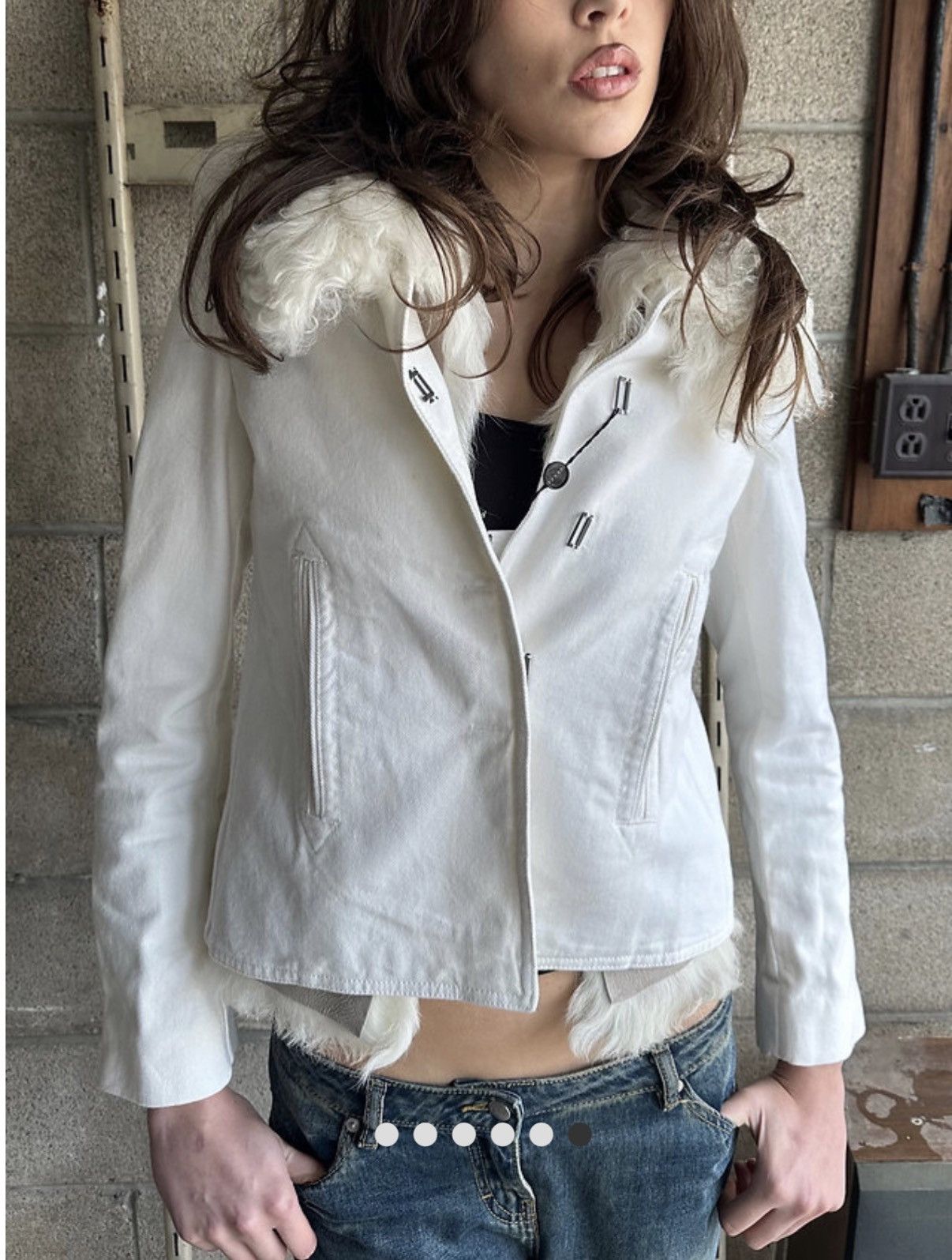 Gucci Rare 00s Gucci by Tom Ford White Denim Jacket Size S / US 4 / IT 40 - 11 Thumbnail