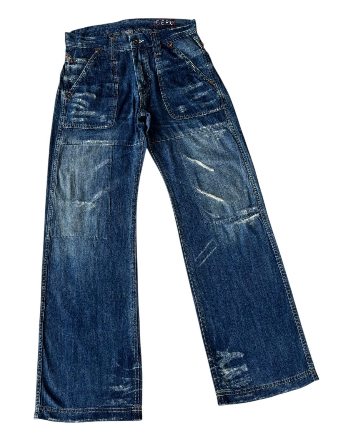 45rpm × Japanese Brand × Kapital Vintage Japanese Baggy Jeans 45rpm Style Cepo Work&Military Size US 30 / EU 46 - 10 Thumbnail