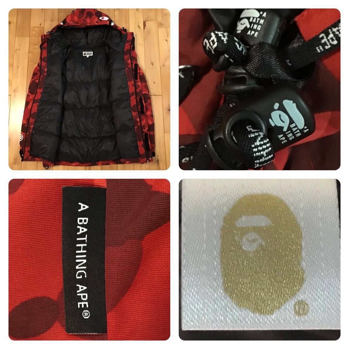 Bape BAPE Shark hoodie snowboard down jacket Red camo APE Size US M / EU 48-50 / 2 - 10 Thumbnail