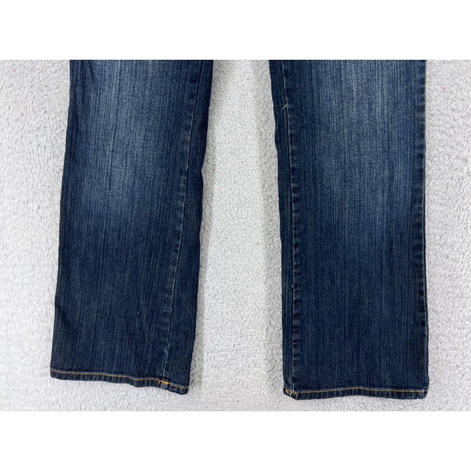 Vintage BISOU BISOU Jeans Womens 10 Flared Dark Blue Denim Cotton 31x31 Distressed Size 32" / US 10 / IT 46 - 2 Thumbnail