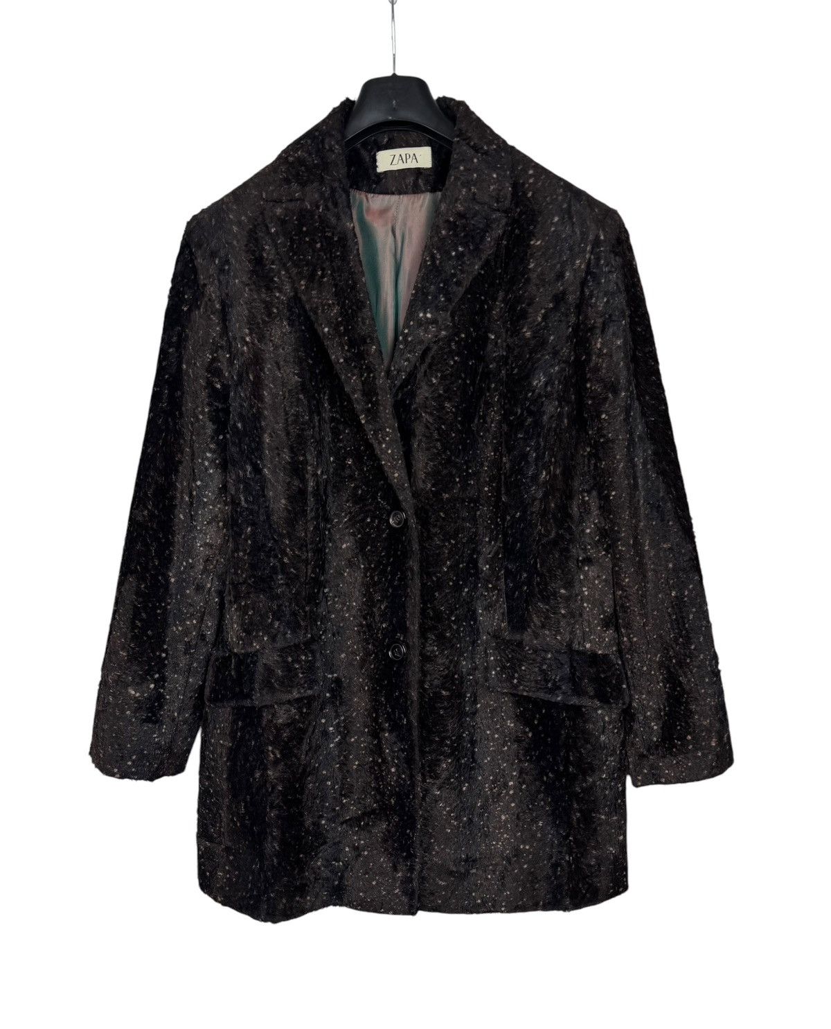 ZAPA Zapa Faux Fur Coat Cotton-Viscose Printed size US16 IT50 Size XXL / US 16-18 / IT 52-54 - 9 Thumbnail