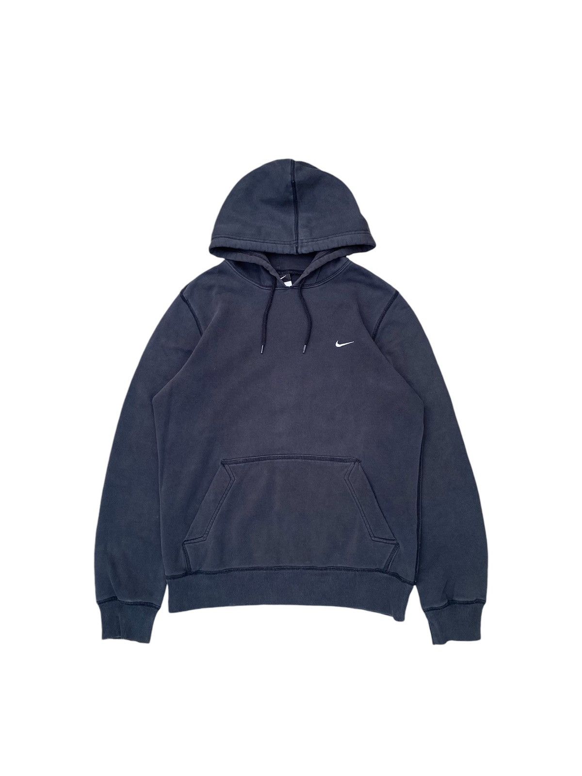 Japanese Brand × Nike Faded Nike Small Swoosh Logo Hoodie Size US S / EU 44-46 / 1 - 1 Thumbnail