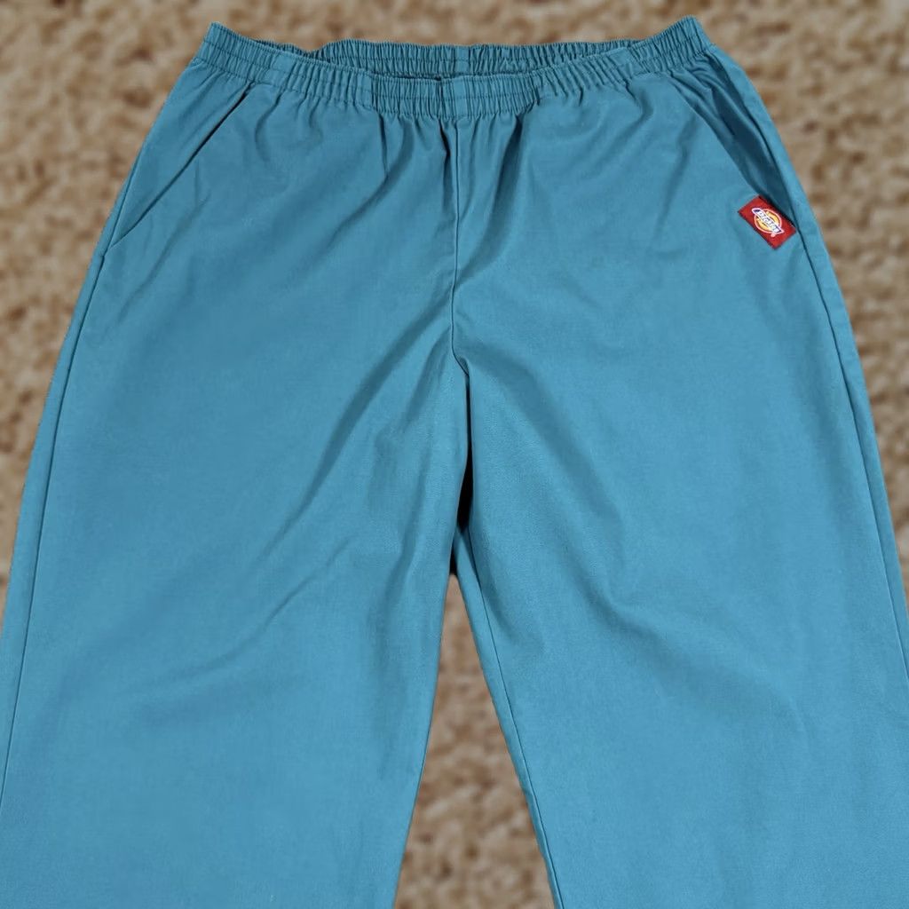 Dickies Dickies Elastic Waist Scrub Pants Women Sz Medium (Actual 31x29.5) Teal Green Size 32" / US 10 / IT 46 - 1 Thumbnail