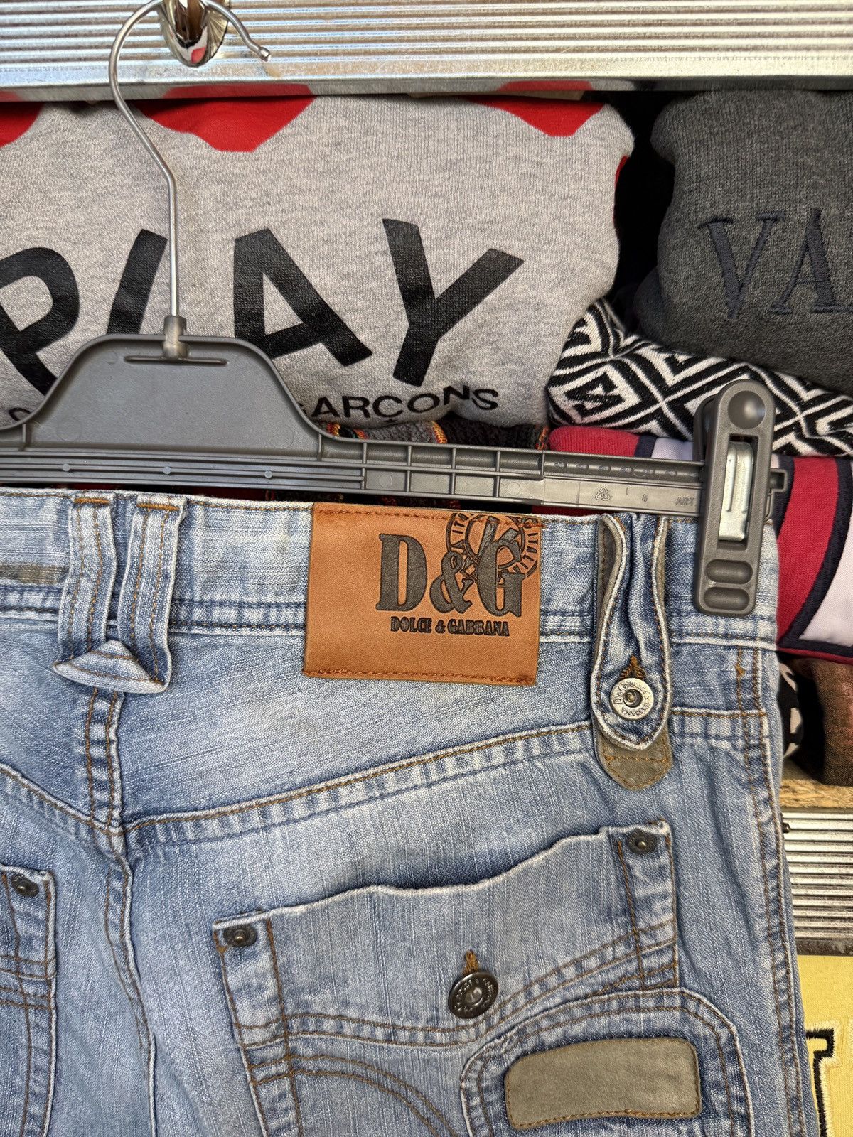 Dolce & Gabbana Crazy Y2K Vintage 90s Dolce&Gabanna Denim Jeans Size US 30 / EU 46 - 12 Thumbnail