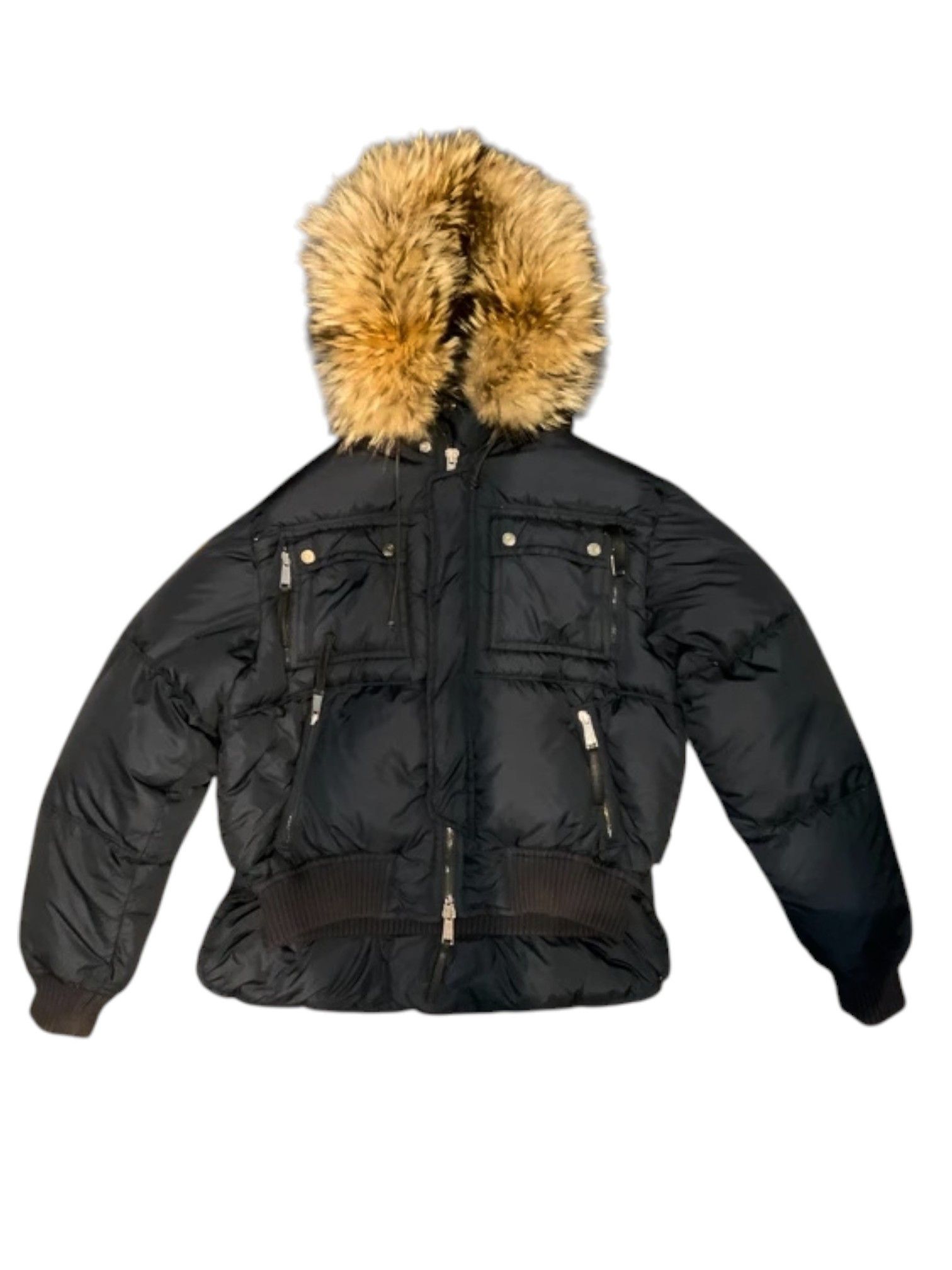 Dsquared2 Dsquared² “Rebel-D2” Ski Down Jacket with Fur Hood Size US M / EU 48-50 / 2 - 1 Thumbnail