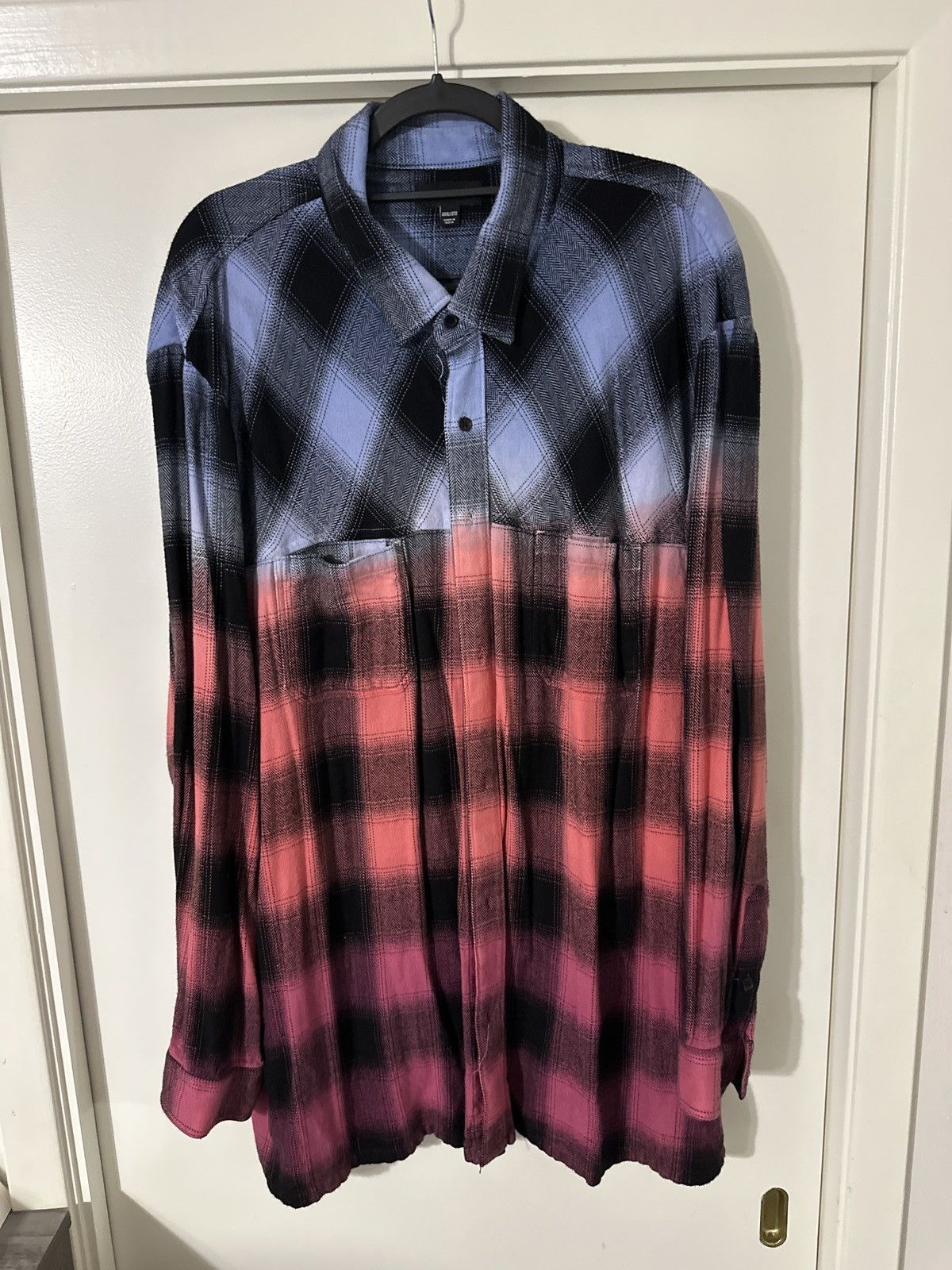 True Religon Ombre Flannel Shirt