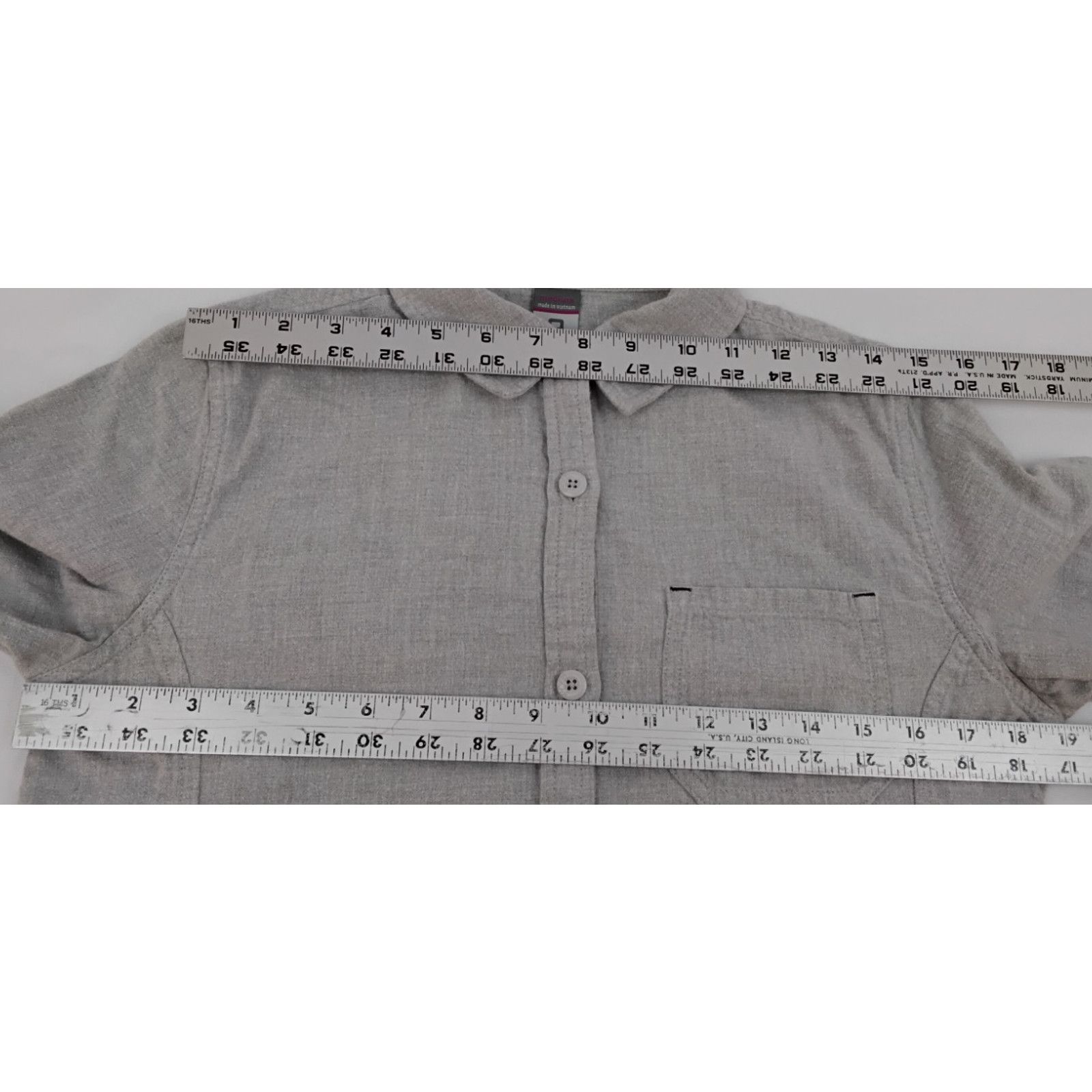 Stio Stio Button Up Shirt Women's M Gray Heathered Casual Size M / US 6-8 / IT 42-44 - 11 Thumbnail