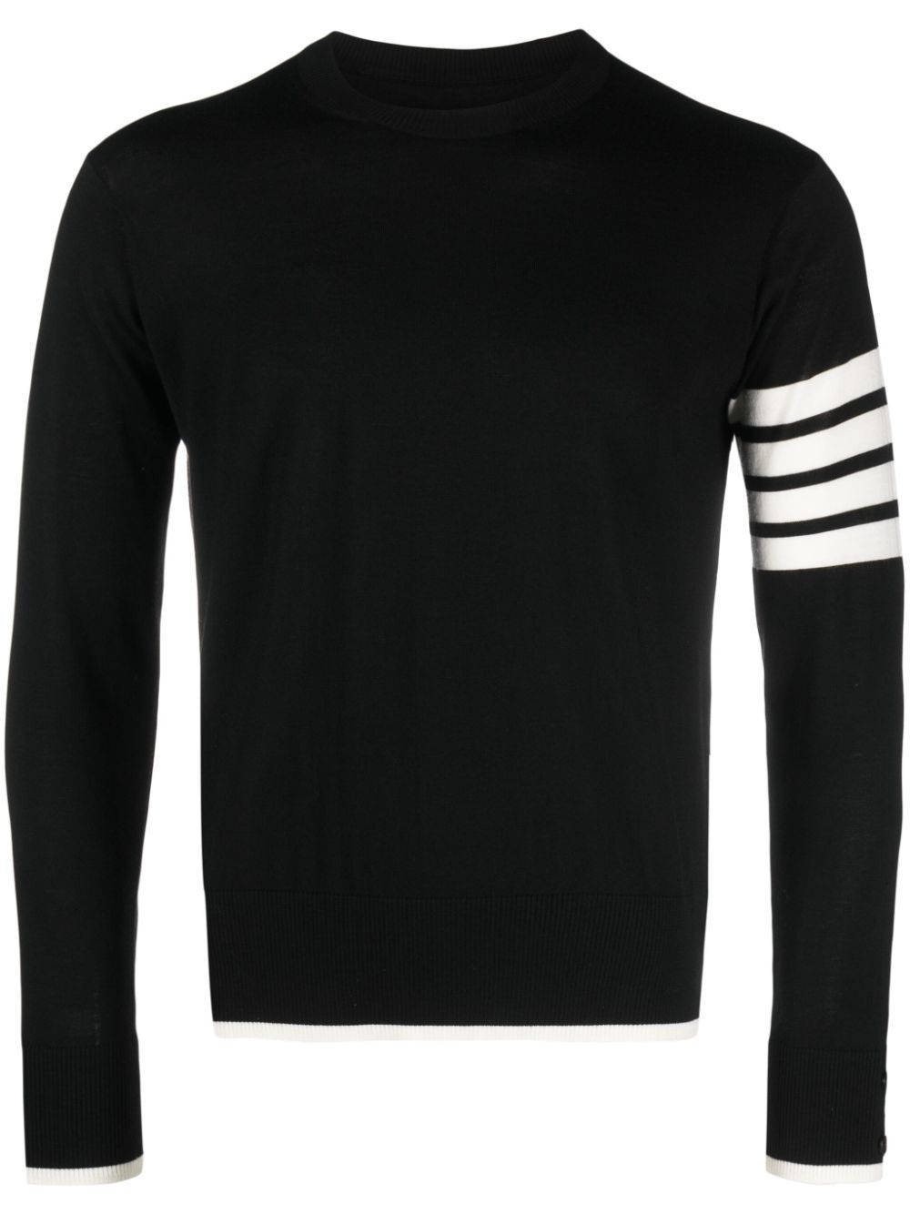 Thom Browne o1s22i1n1224 Crewneck Sweater in Black Size US M / EU 48-50 / 2 - 1 Thumbnail