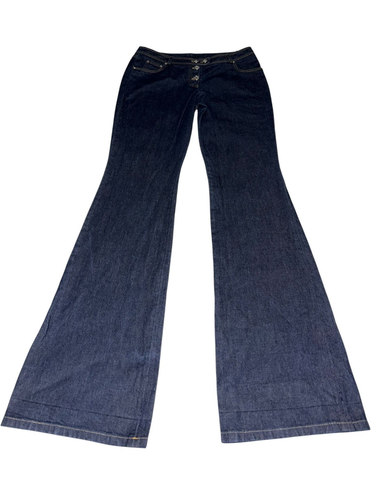 Dior 36 Christian Dior By John Galliano Bootcut Flare Jeans Denim Size US 36 / EU 52 - 3 Thumbnail