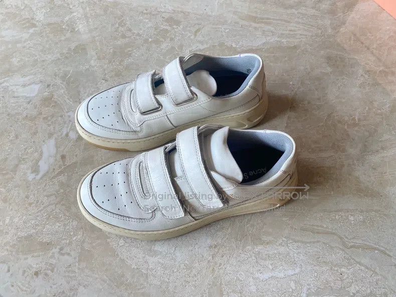 Acne Studios Acne Studios Velcro White Sneakers Size US 5.5 / EU 38 - 2 Thumbnail