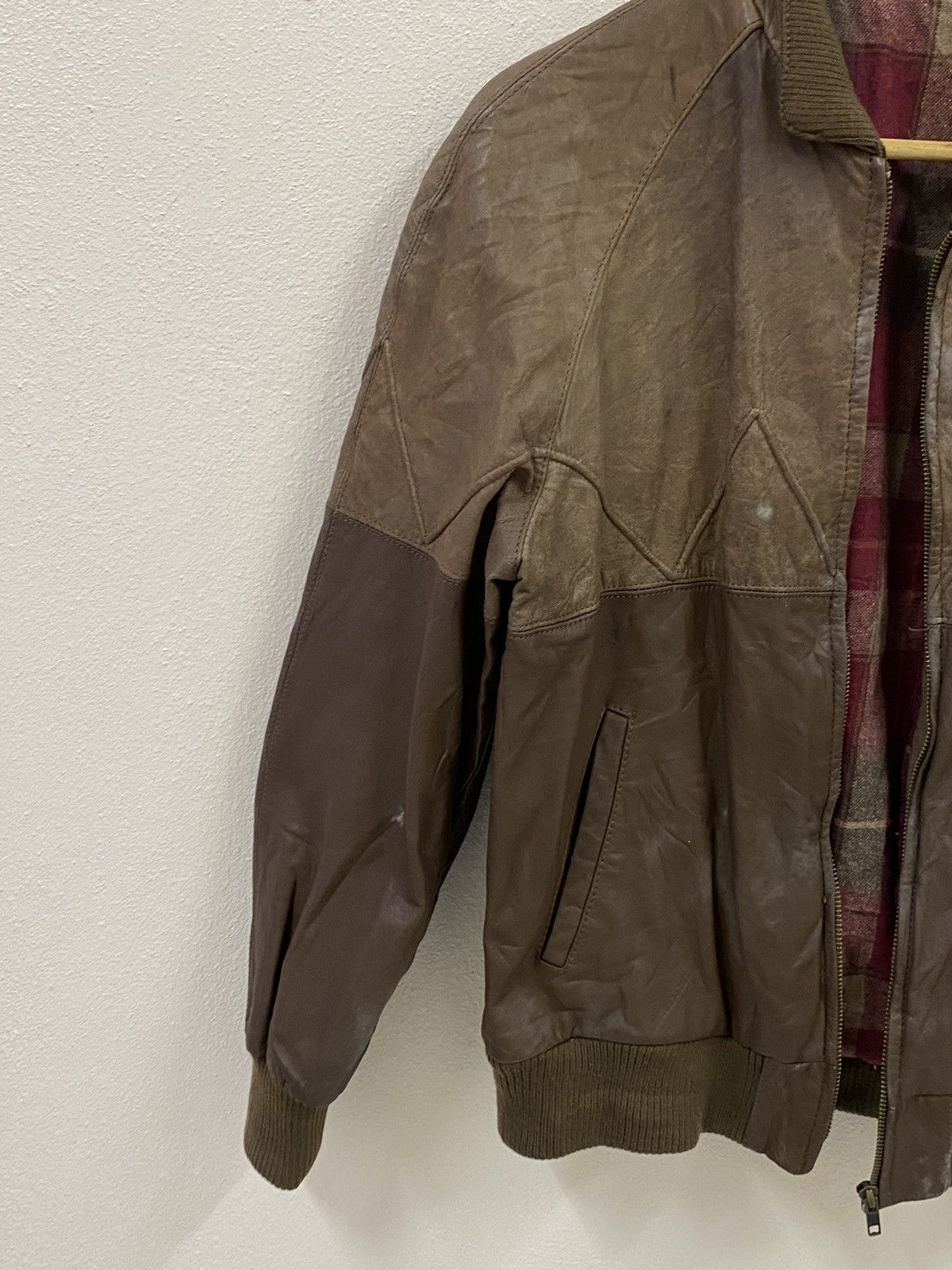Leather Vtg Leather Cowhide Jacket Size US L / EU 52-54 / 3 - 4 Thumbnail