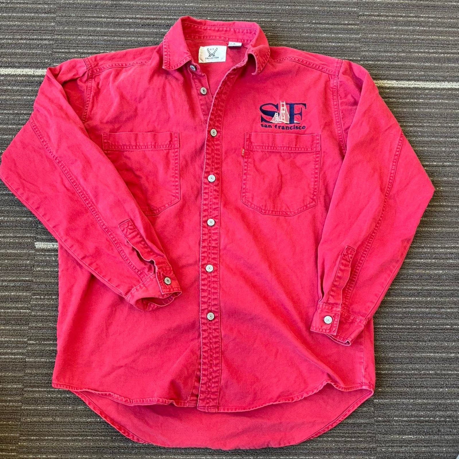 American Apparel × Vintage Red San Francisco S.T. Collection shirt with a relaxed fit Size US M / EU 48-50 / 2 - 1 Thumbnail